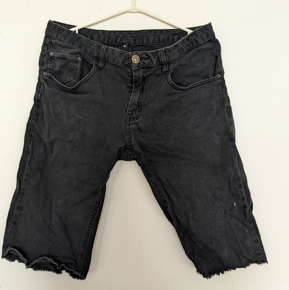 D-TOX Black Denim Cutoffs - Picture 2 of 6